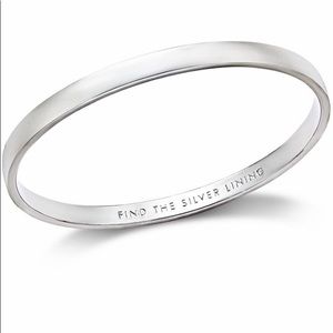 Kate Spade “Find the Silver Lining” Silver Bangle